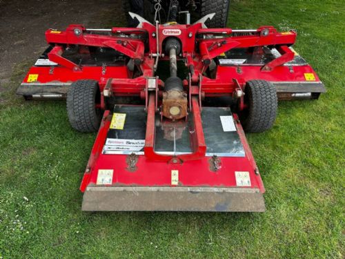 Trimax Snake S320 tractor driven Triple deck rotary roller mower for sale