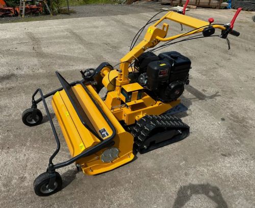 Brand New Petrol Pedestrian Track Flail mower, stand on, Key Start 13.5HP Briggs & Stratton for sale