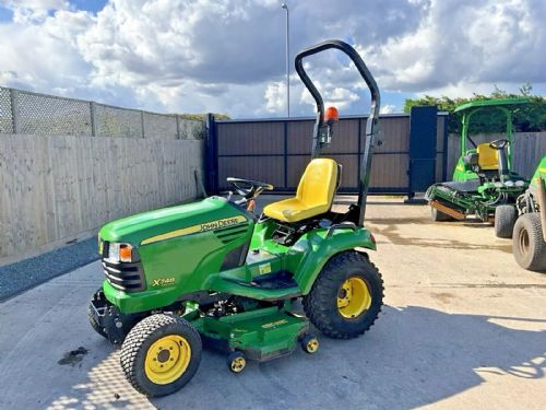 JOHN DEERE X748 4WD DIESEL RIDE ON LAWN MOWER for sale