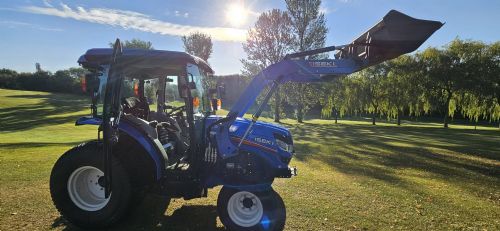  Iseki TG 6495 IQ Tractor with Air Condition Cab, Turf Tyres ,   MX-C4 Loader with1.6 -meter bucket. for sale