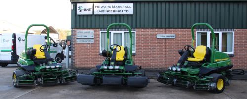 3x John Deere 8000A E-cut fairway mowers for sale