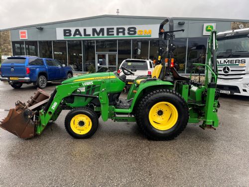 John Deere 3038E c/w Front & Backhoe Loader for sale