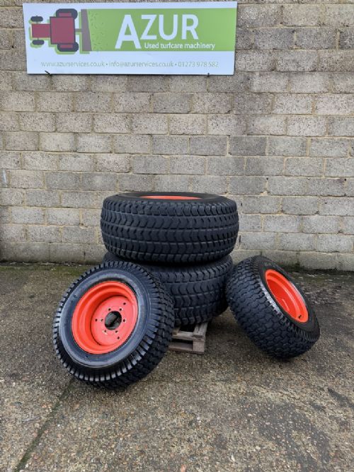 Set of Turf Wheels and tyres to fit a compact tractor for sale