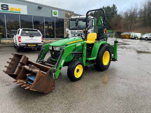 John Deere 3038E c/w Front & Backhoe Loader for sale