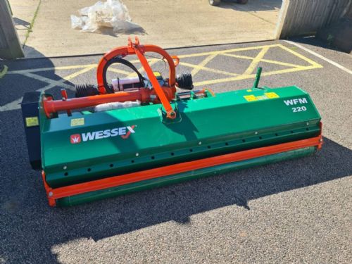 Wessex WFM-220 Tractor flail mower c/w Hydraulic Side Shift for sale