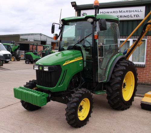 John Deere 4720 Utility Tractor with Bomford Robin 4.3 Flail mower for sale